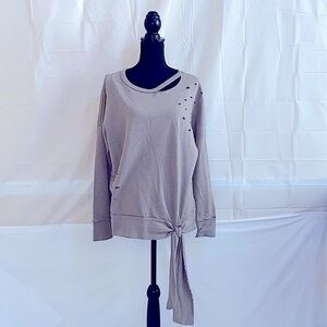 Abound Long Sleeve Fleece Top Size L